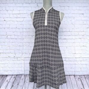 Sigrid Olsen Black and White Golf / Tennis Dress     size XL